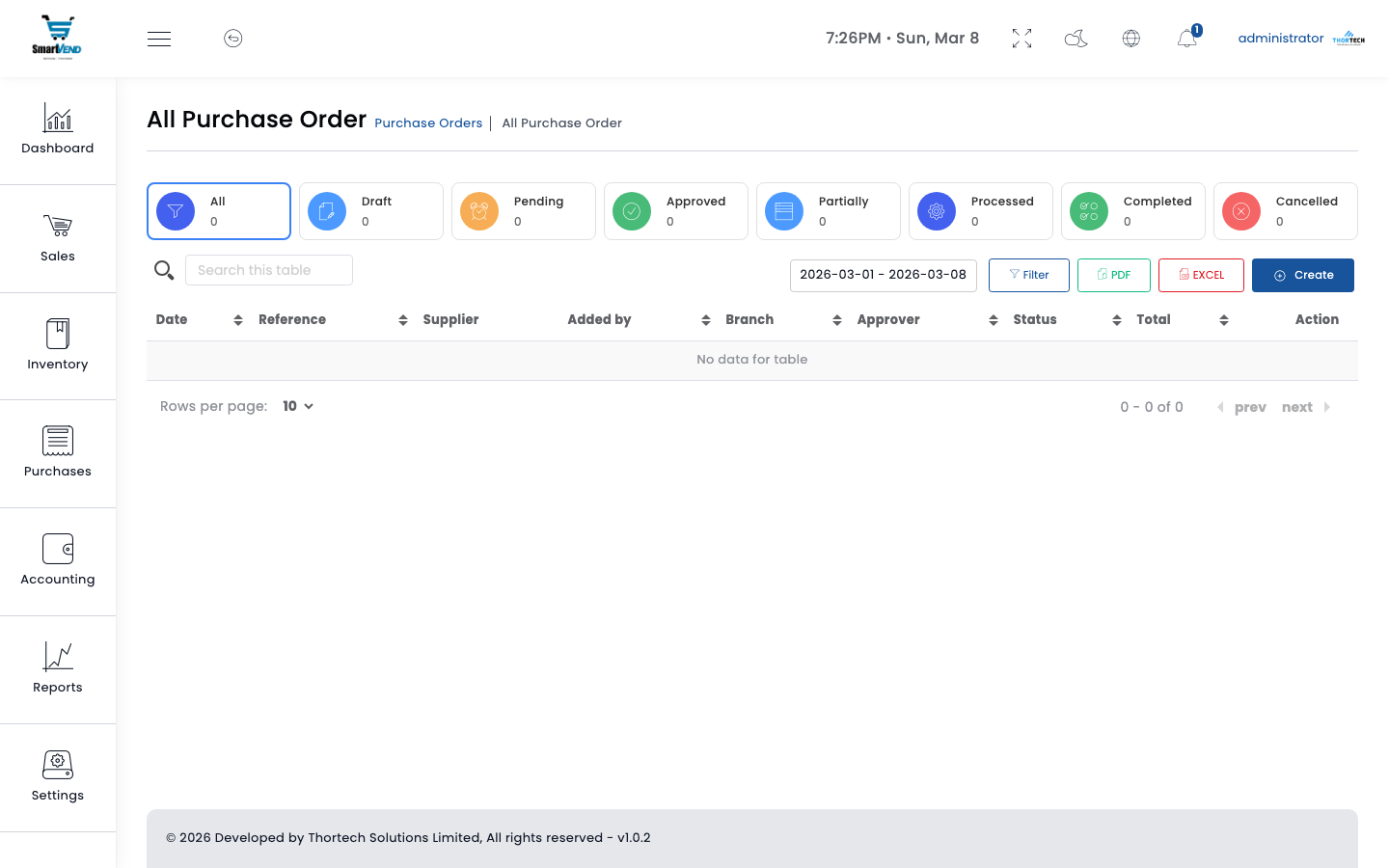 Purchase Orders